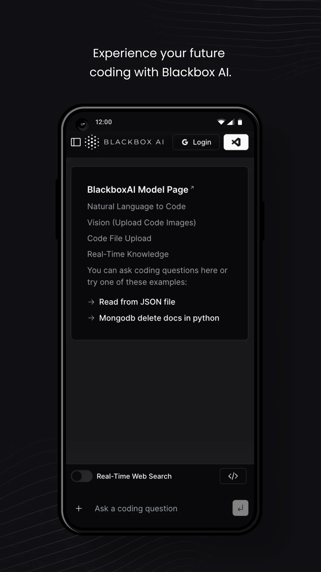 Blackbox AI Code Chat | Indus Appstore | Screenshot