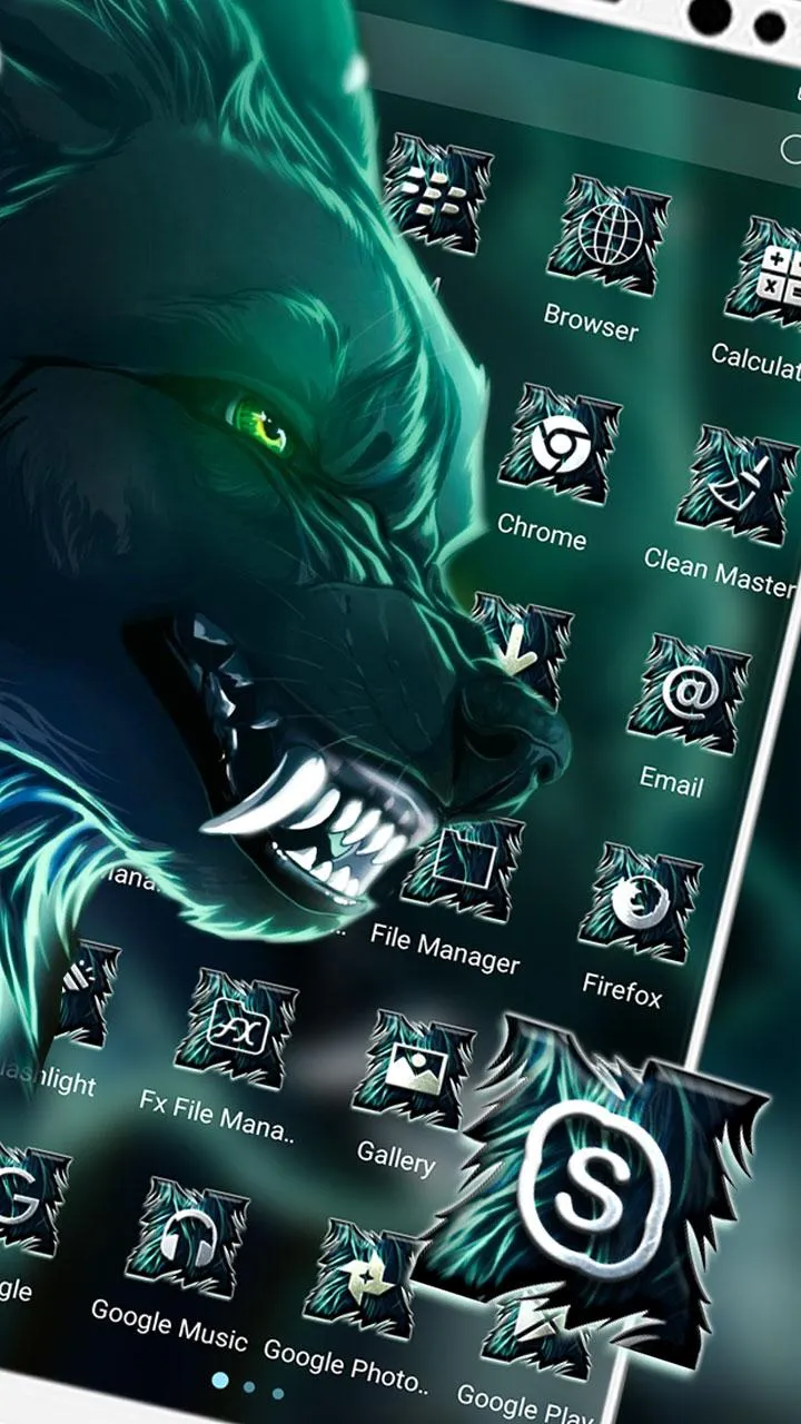 Angry Wolf Launcher Themes | Indus Appstore | Screenshot