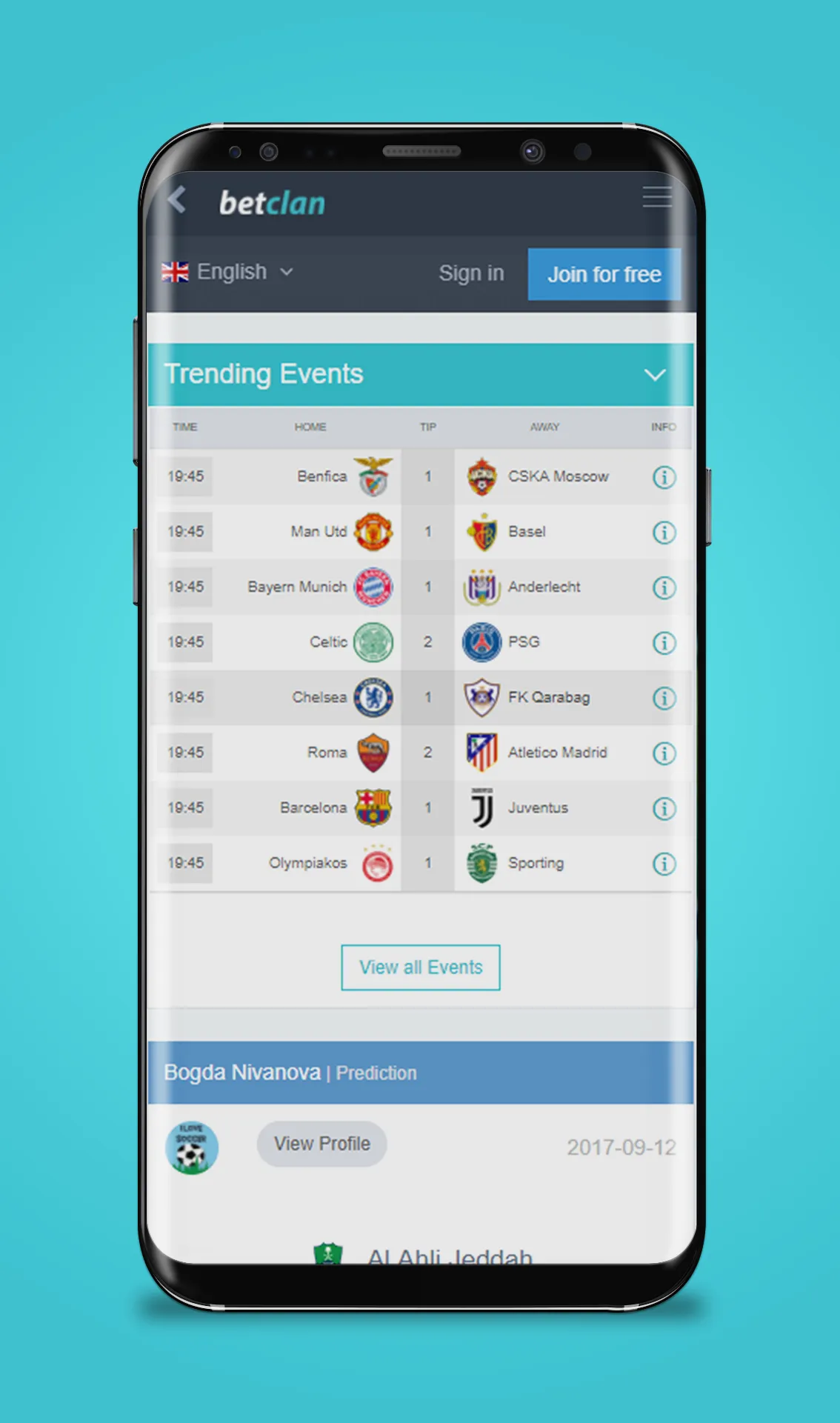 Sports Predictions - BetClan | Indus Appstore | Screenshot