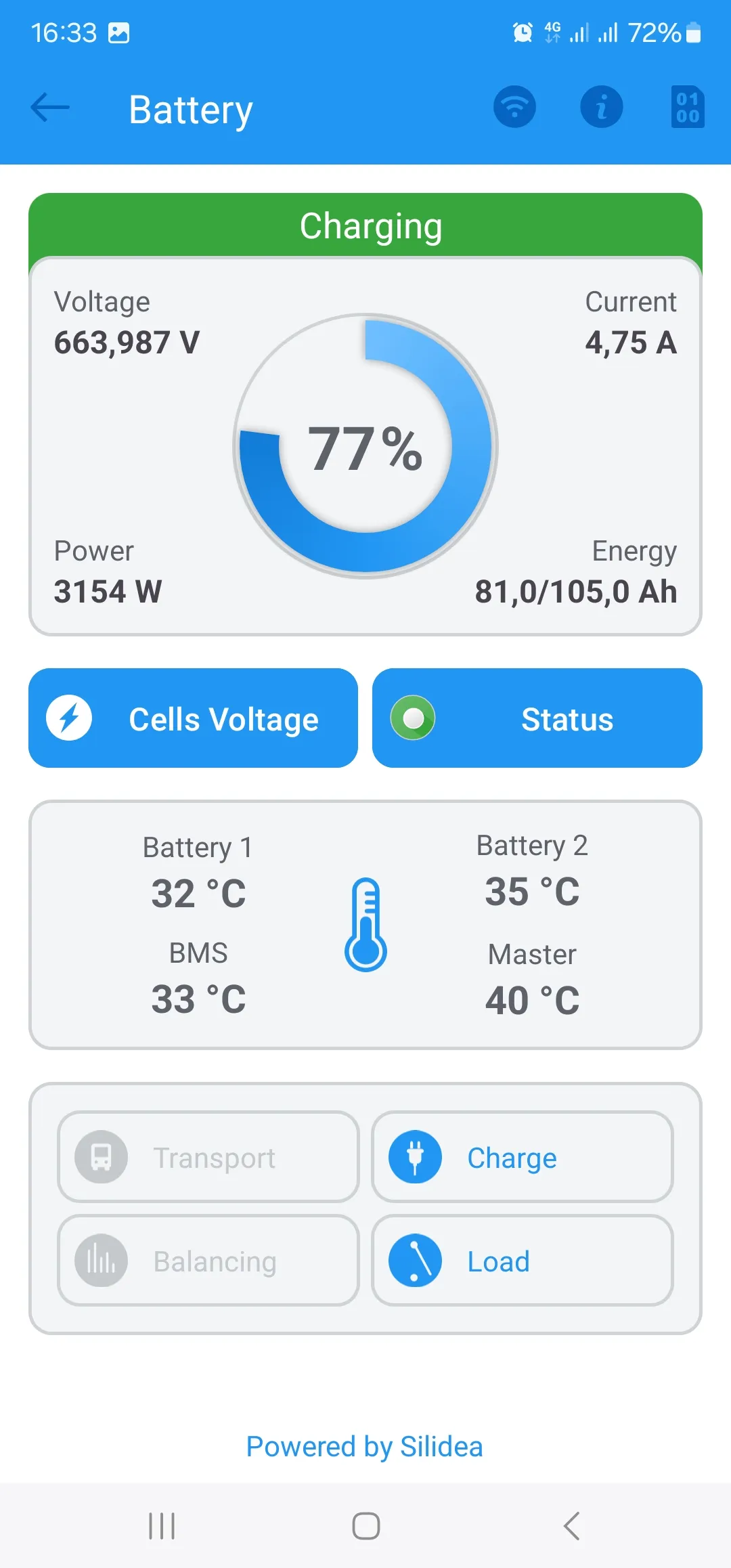 BMS Smart Battery Silidea | Indus Appstore | Screenshot