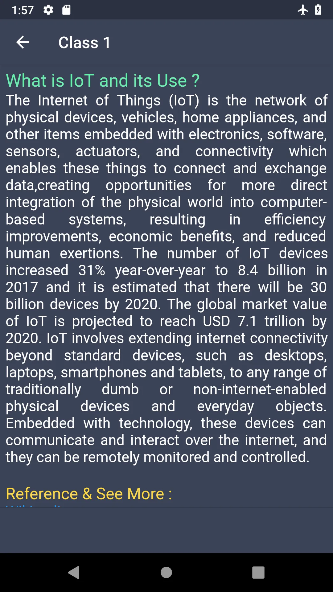 IoT Learning Short Course : ES | Indus Appstore | Screenshot