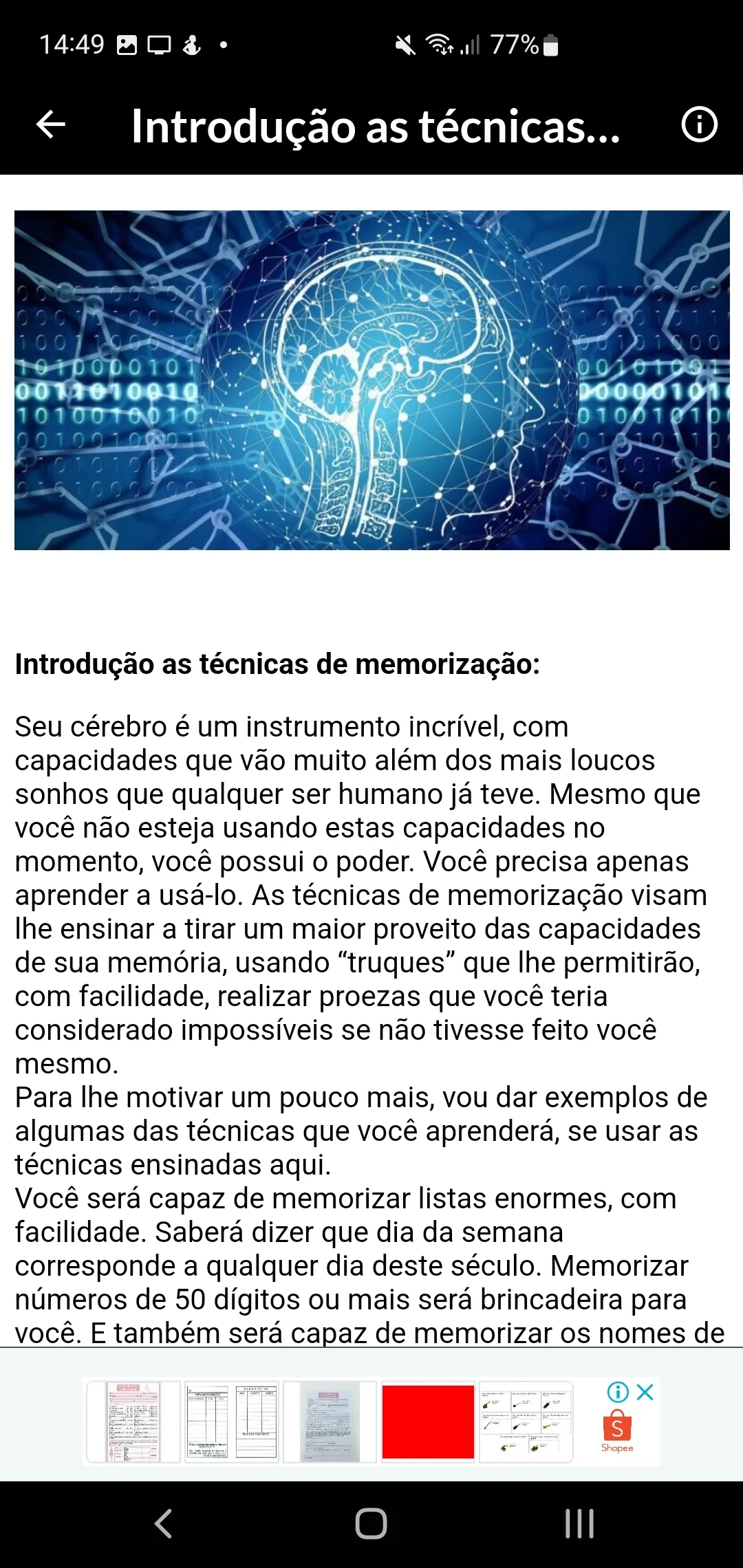 Técnicas de Memorização | Indus Appstore | Screenshot