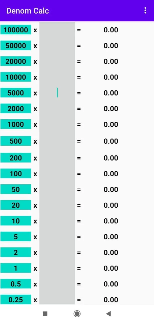 Denomination Calculator | Indus Appstore | Screenshot