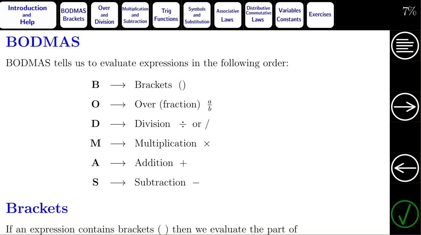 Algebra Tutorial 1: Basics | Indus Appstore | Screenshot