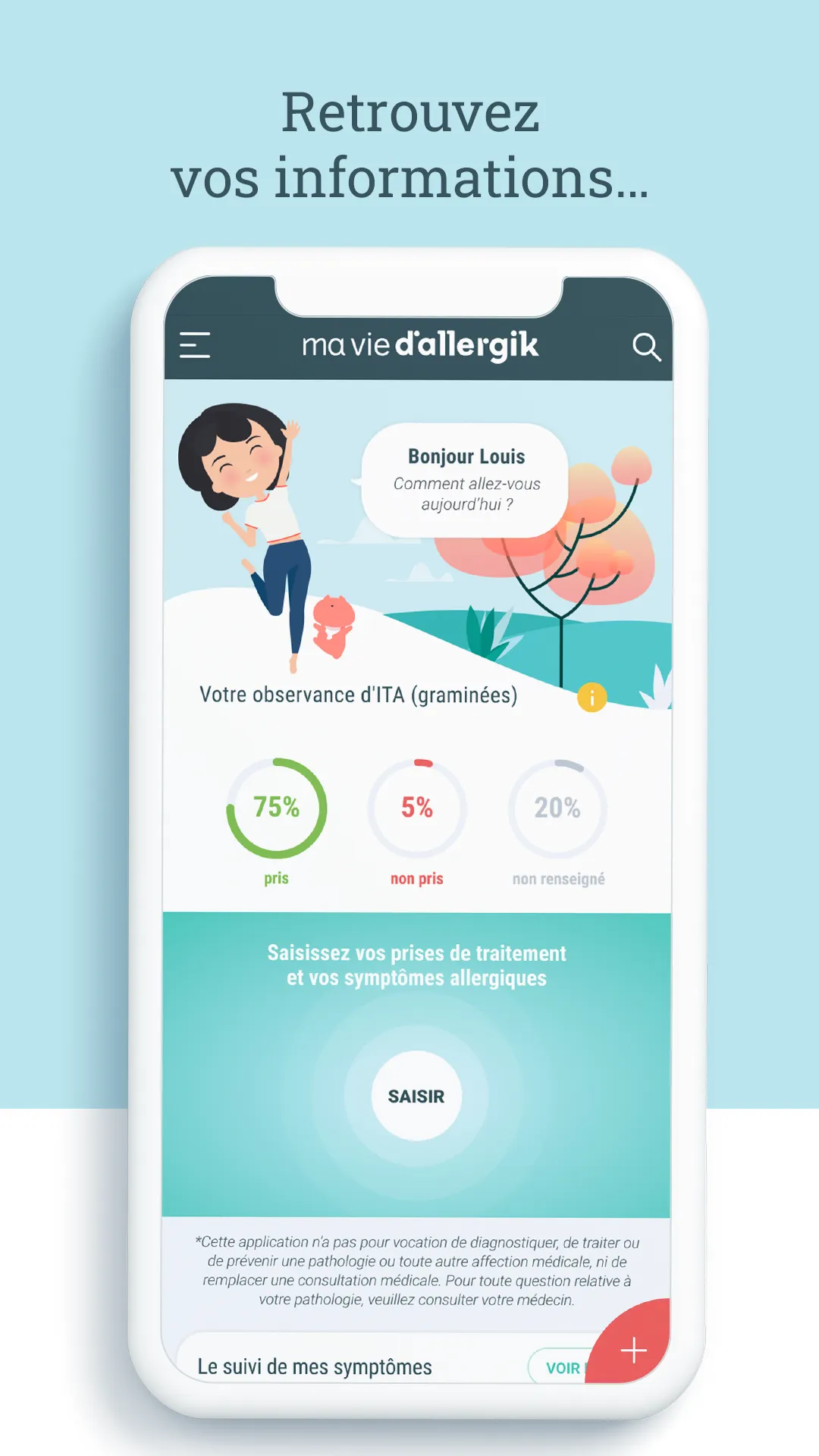 Ma vie d'Allergik | Indus Appstore | Screenshot