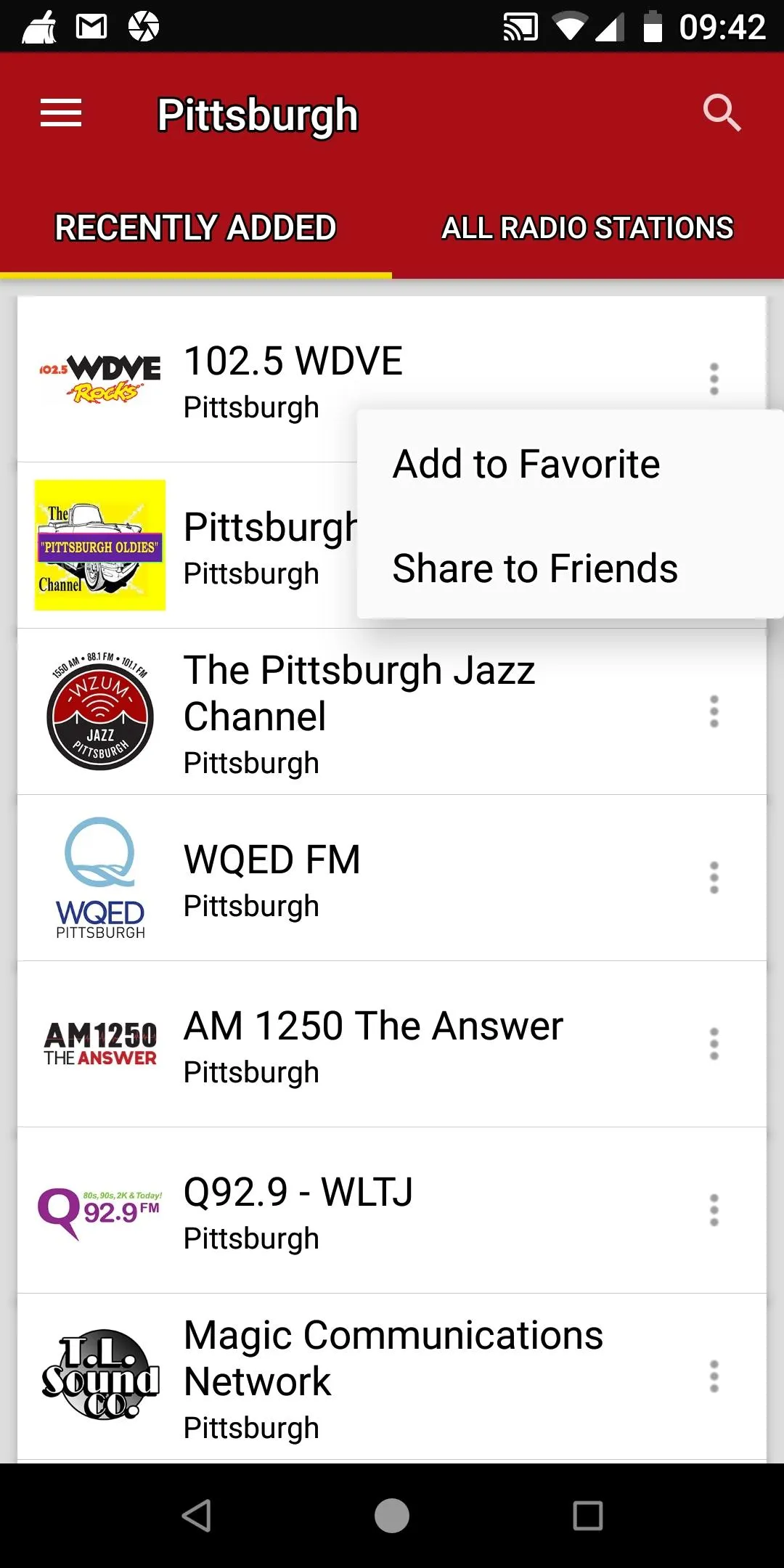 Pittsburgh Radio Stations | Indus Appstore | Screenshot