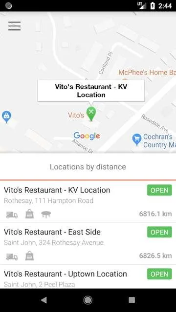 Vito's Restaurants | Indus Appstore | Screenshot