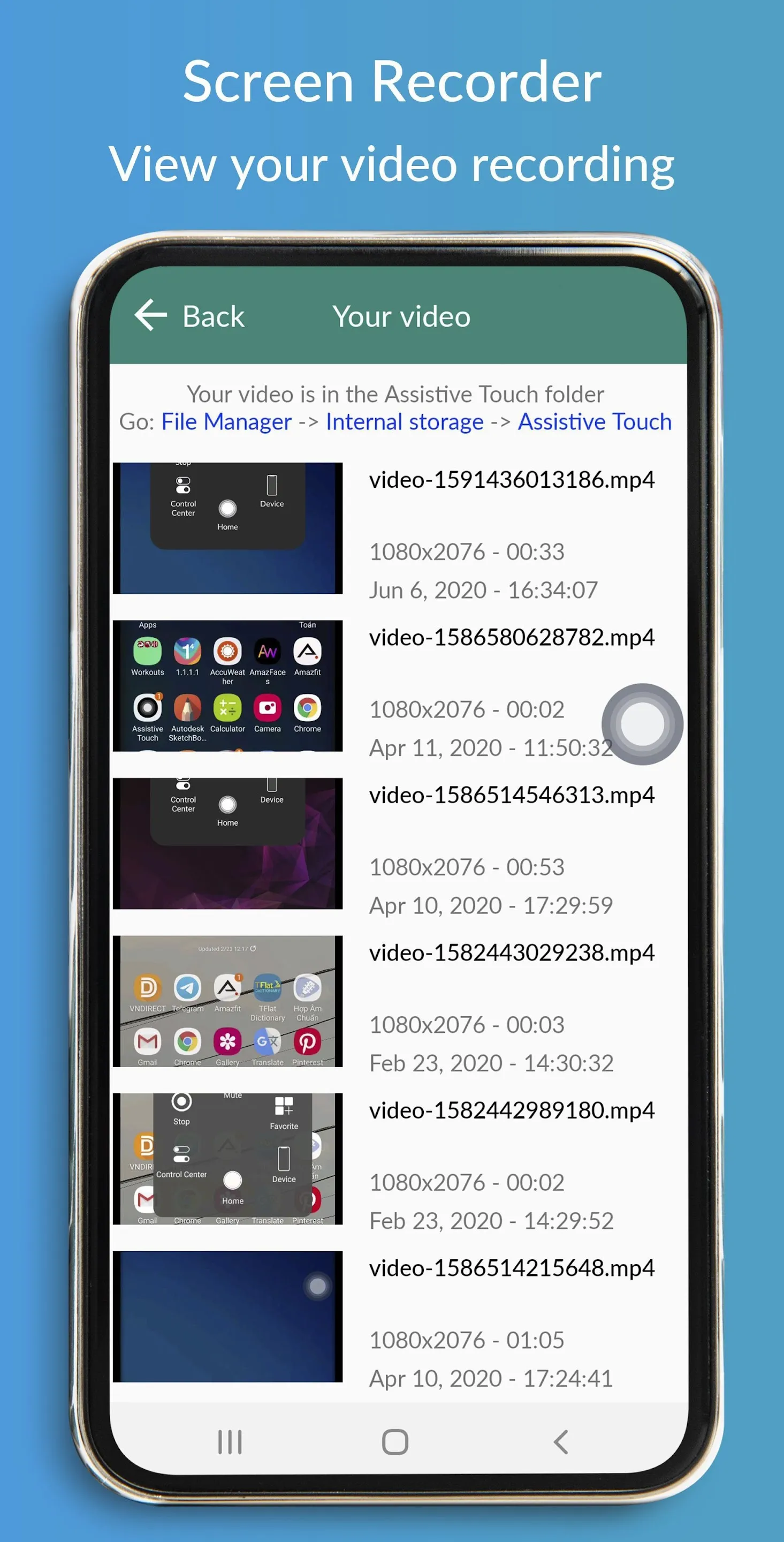 AssistiveTouch Screen Recorder | Indus Appstore | Screenshot