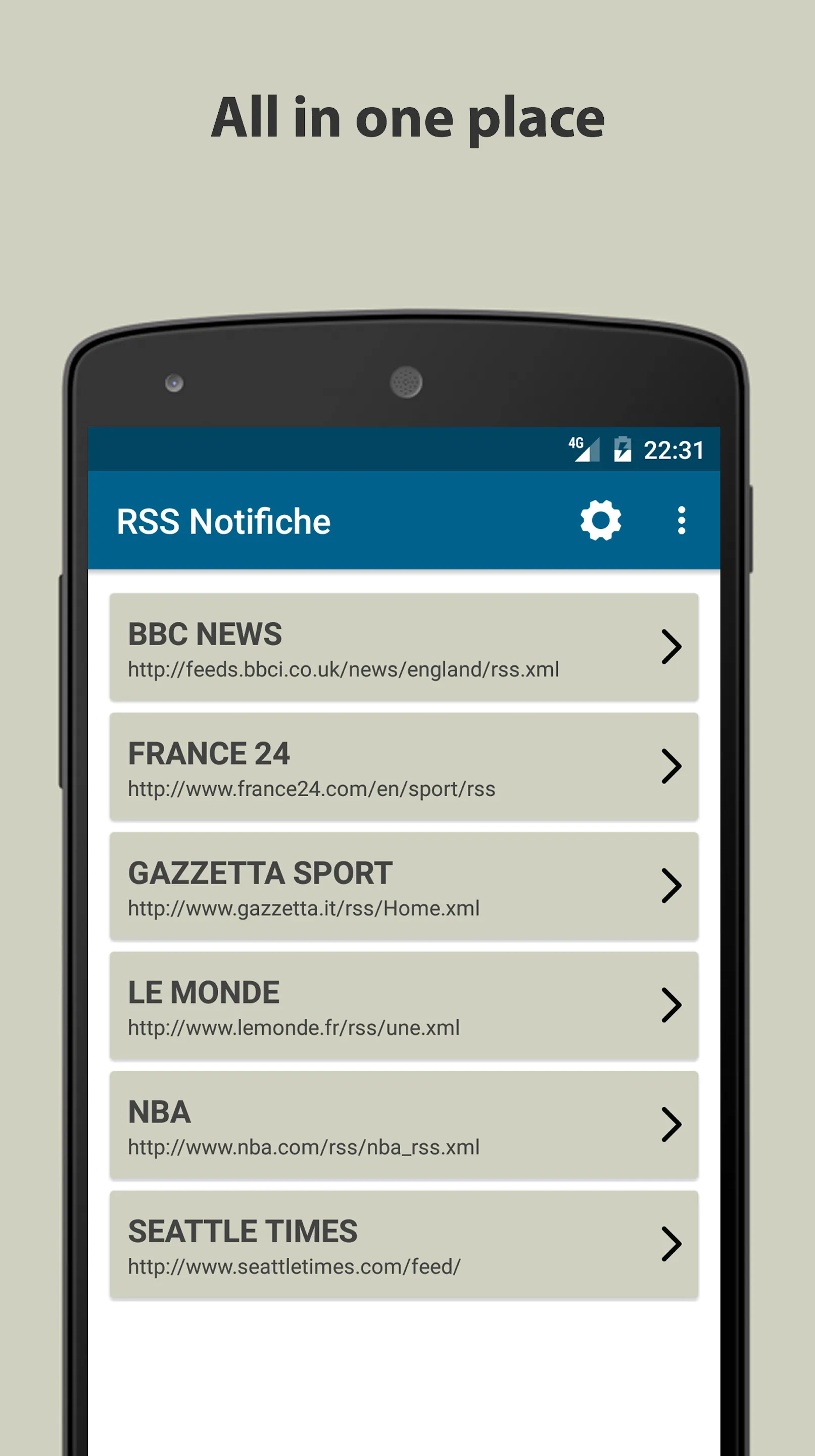 RSS Notification | Indus Appstore | Screenshot