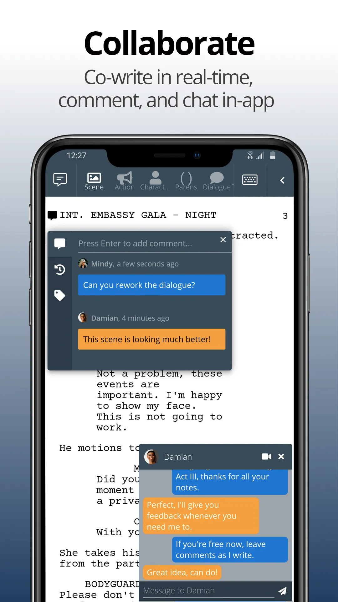 WriterDuet | Indus Appstore | Screenshot