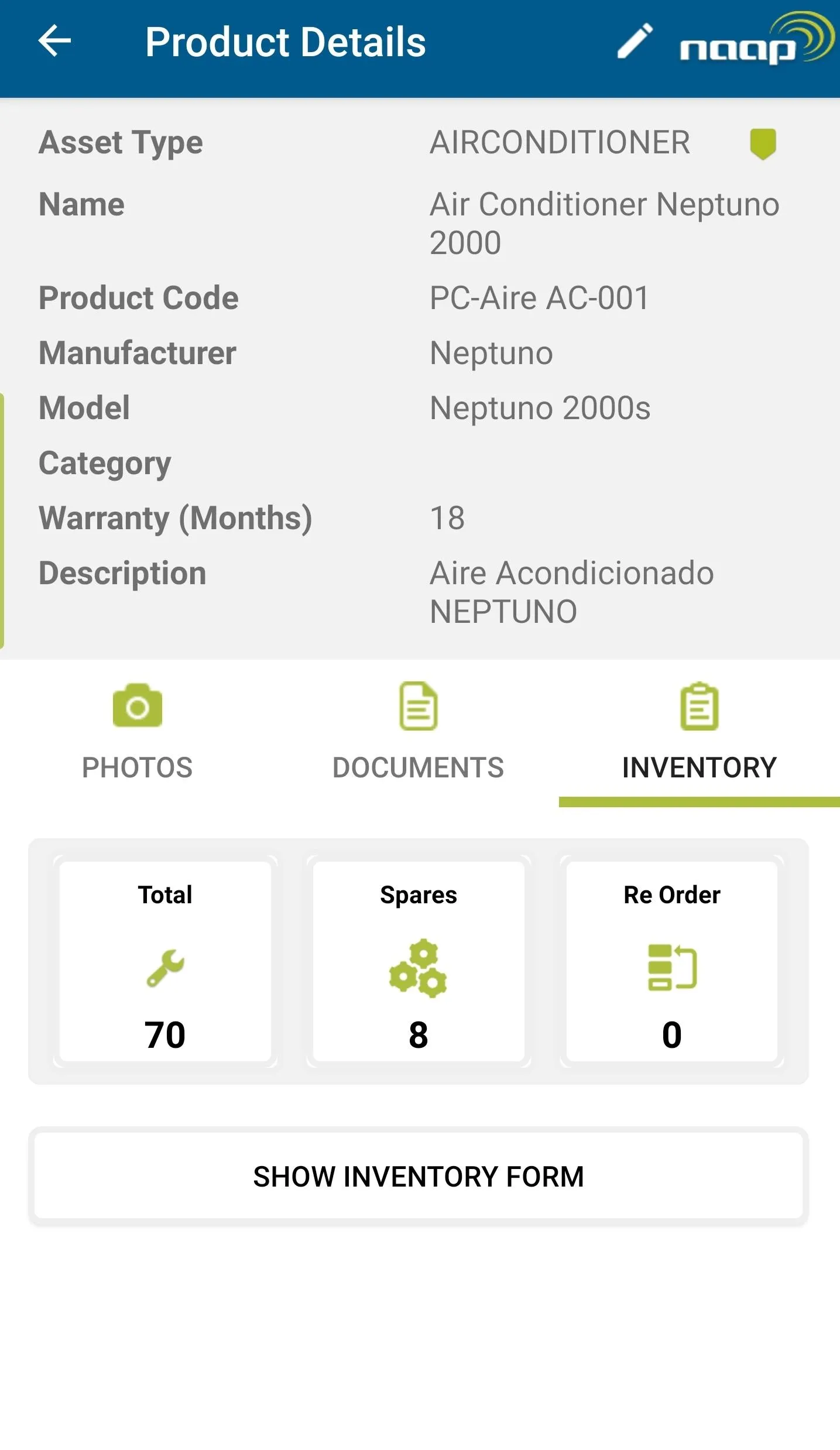 NAAP - Asset Management | Indus Appstore | Screenshot