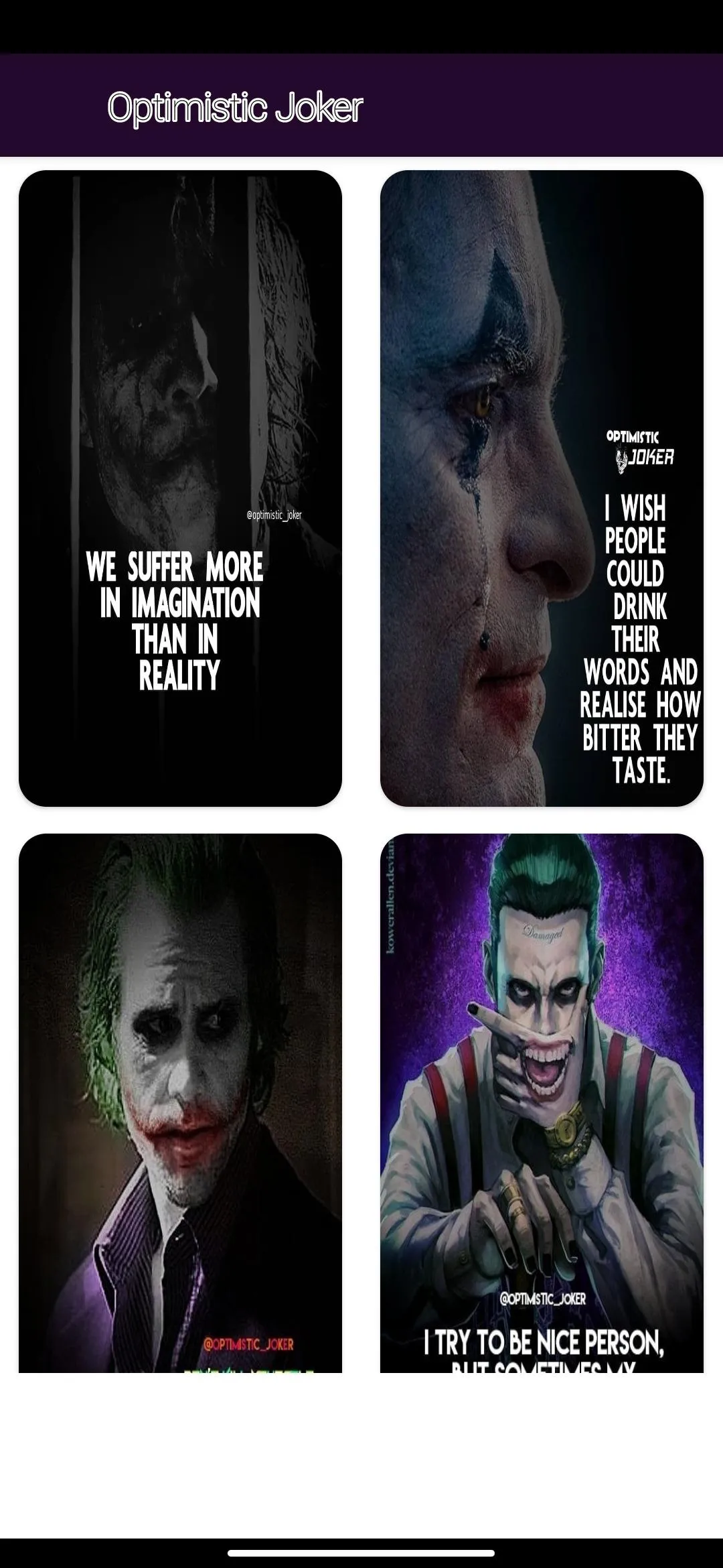 Optimistic Joker Quotes | Indus Appstore | Screenshot