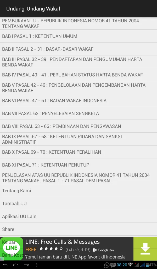 Undang-Undang Wakaf | Indus Appstore | Screenshot