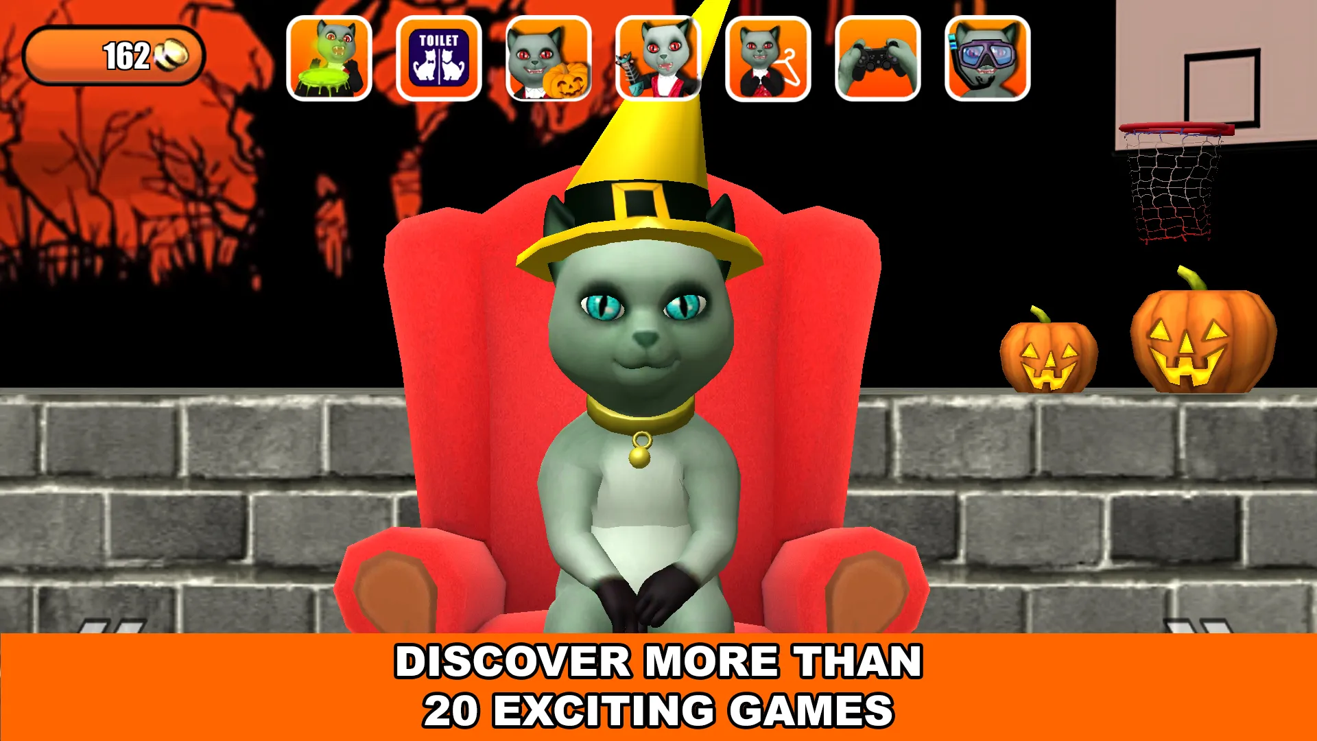 Talking Cat Leo Halloween Fun | Indus Appstore | Screenshot