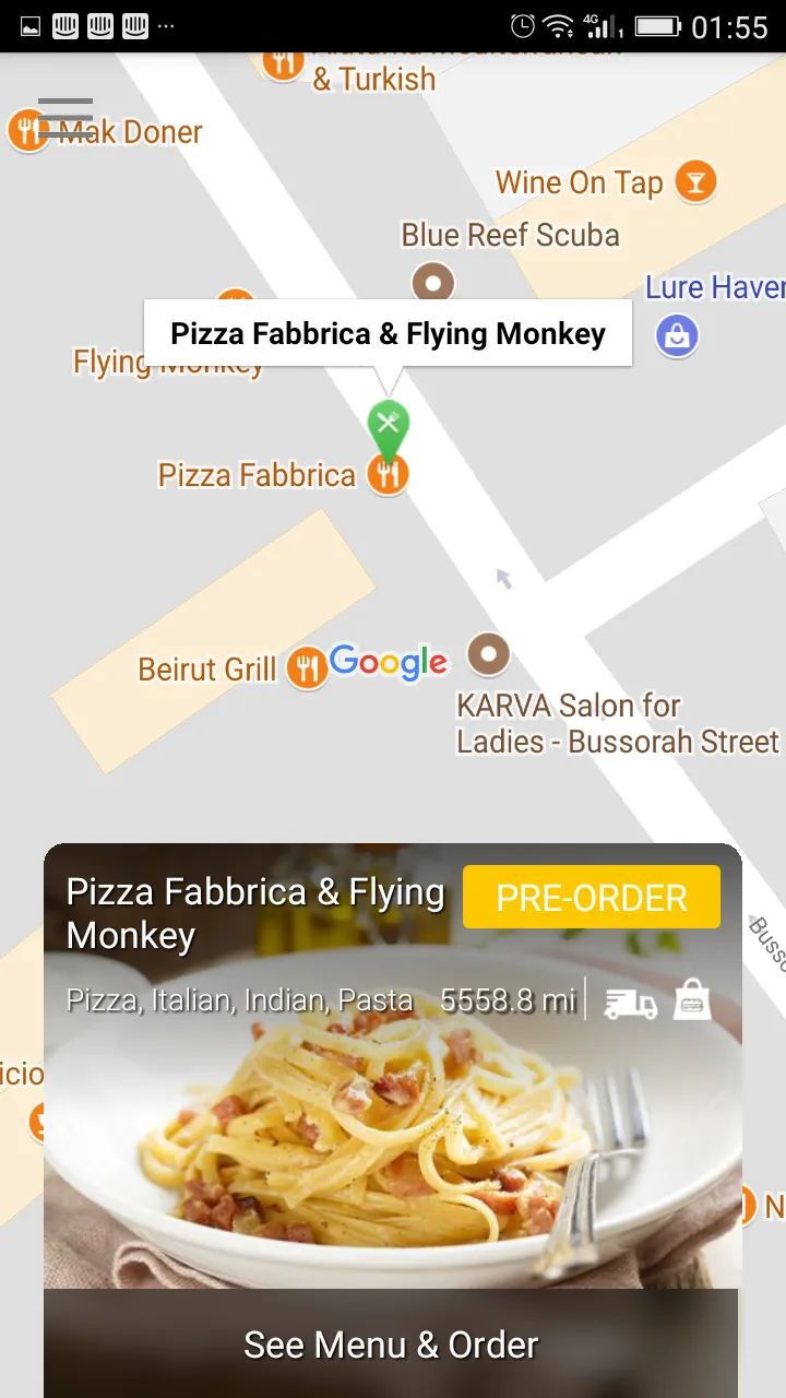 Pizza Fabbrica & Flying Monkey | Indus Appstore | Screenshot