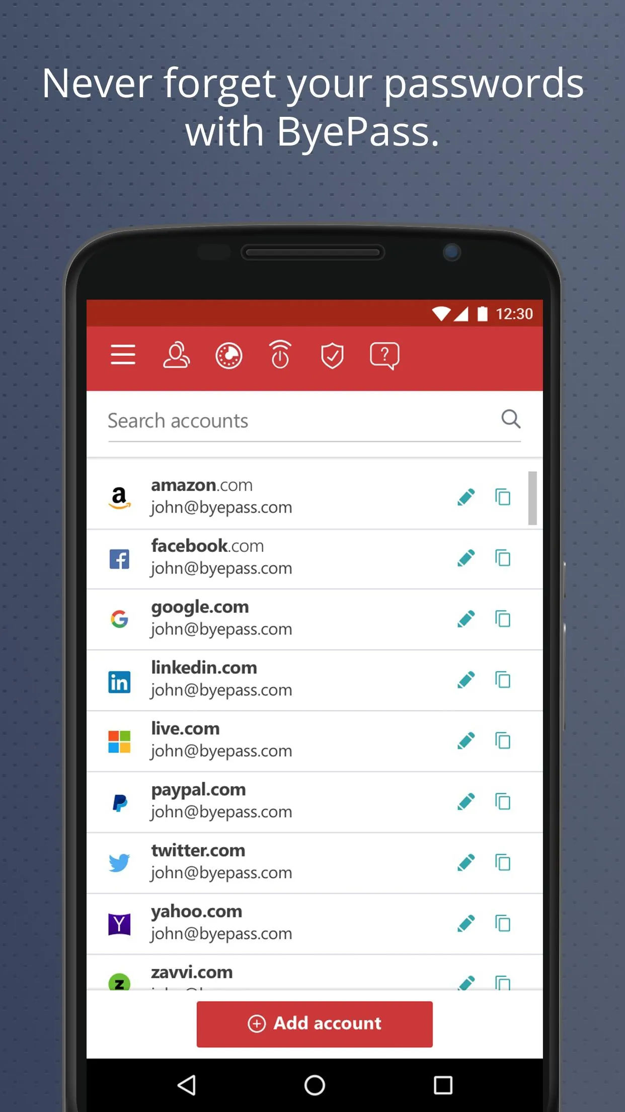 ByePass Password Manager from  | Indus Appstore | Screenshot