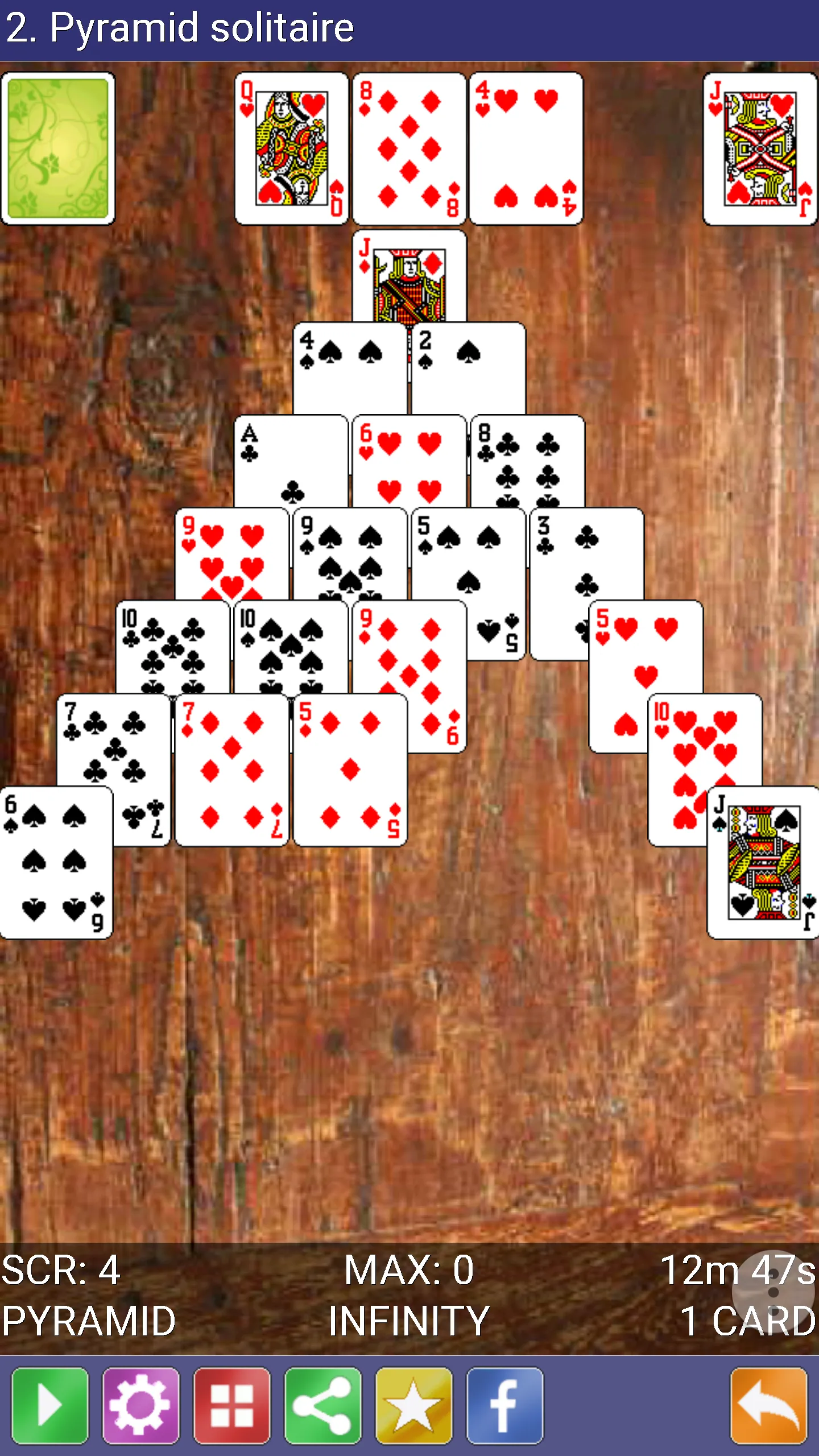 Pyramid Solitaire | Indus Appstore | Screenshot