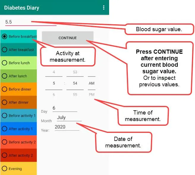 Diabetes Diary | Indus Appstore | Screenshot