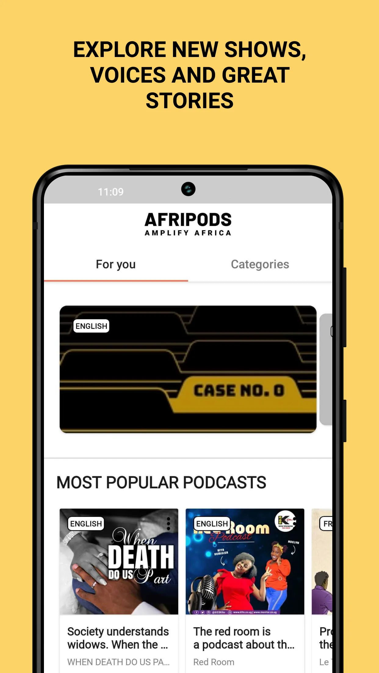 Afripods - Podcast player | Indus Appstore | Screenshot