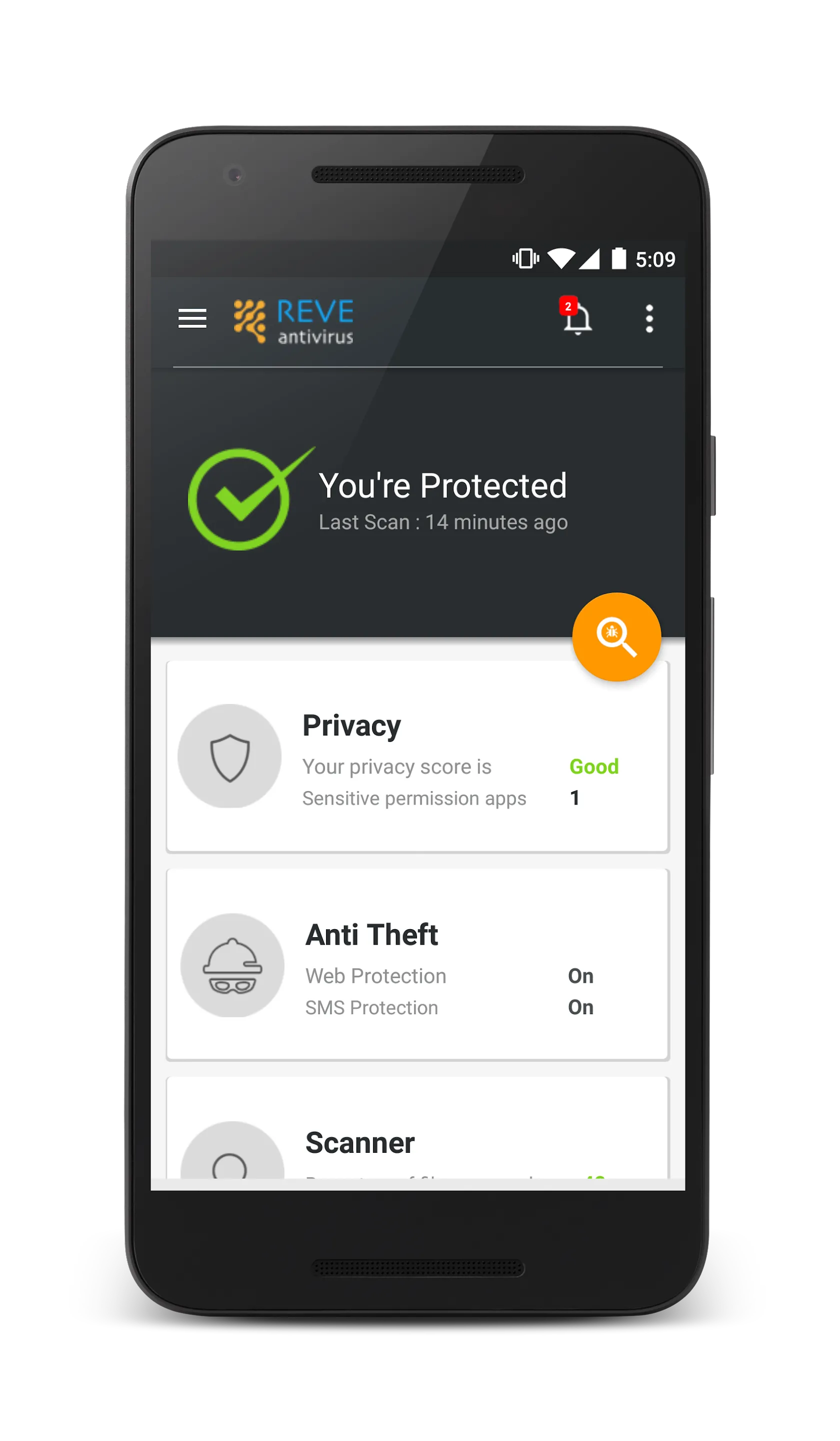 REVE Antivirus Mobile Security | Indus Appstore | Screenshot