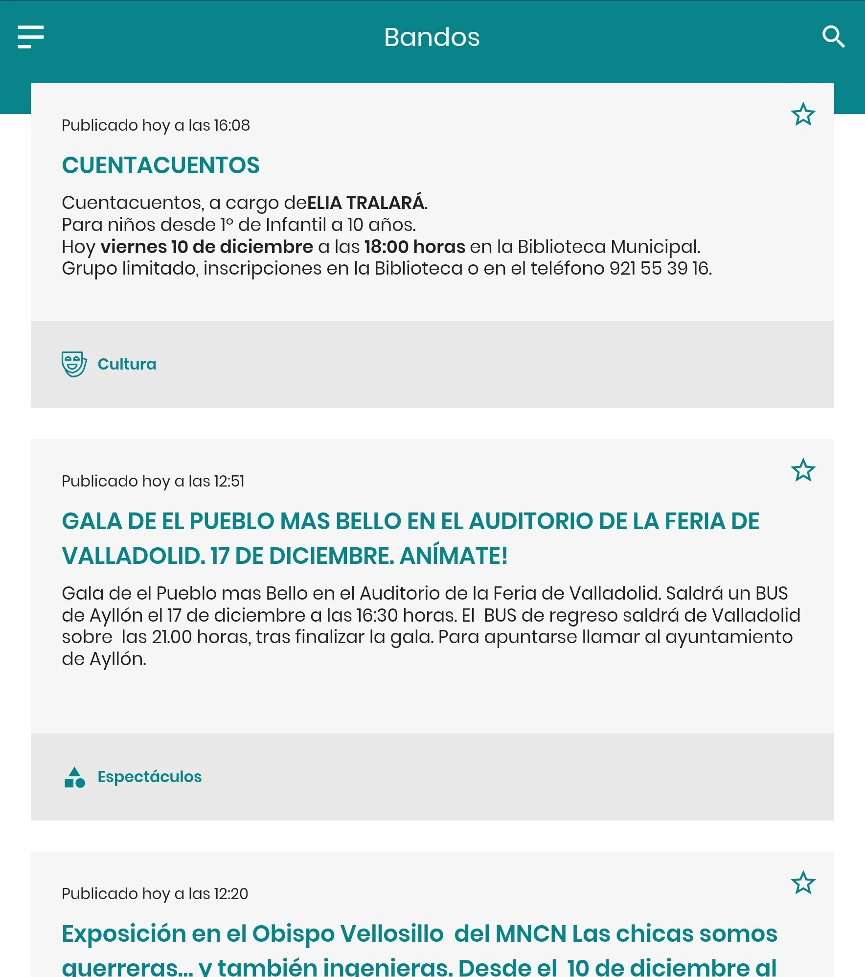 Ayllón Informa | Indus Appstore | Screenshot