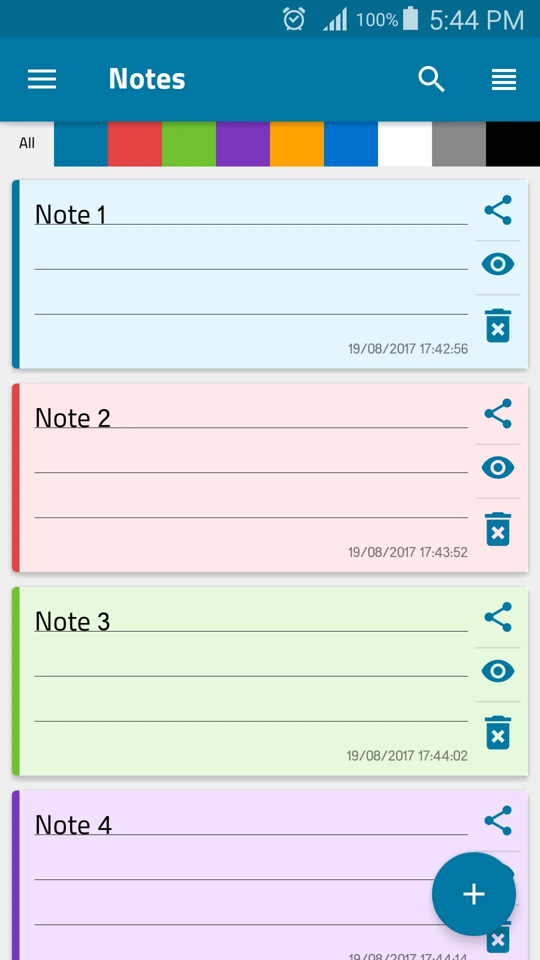 Color Notes | Indus Appstore | Screenshot