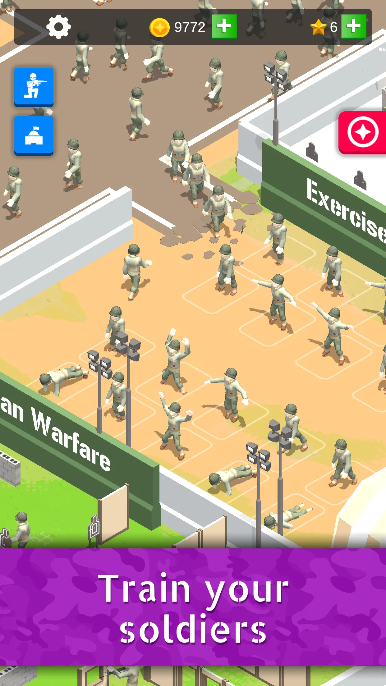 Idle Army Base: Tycoon Game | Indus Appstore | Screenshot