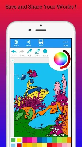 Sea Animals Coloring Book | Indus Appstore | Screenshot