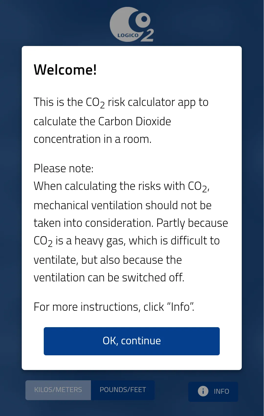 CO2 Risk Calculator | Indus Appstore | Screenshot