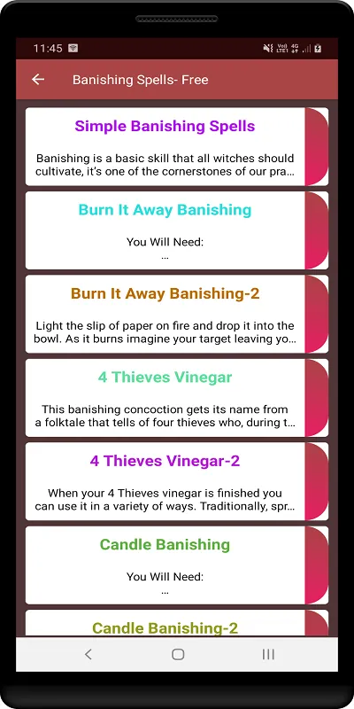 Banishing Spells | Indus Appstore | Screenshot