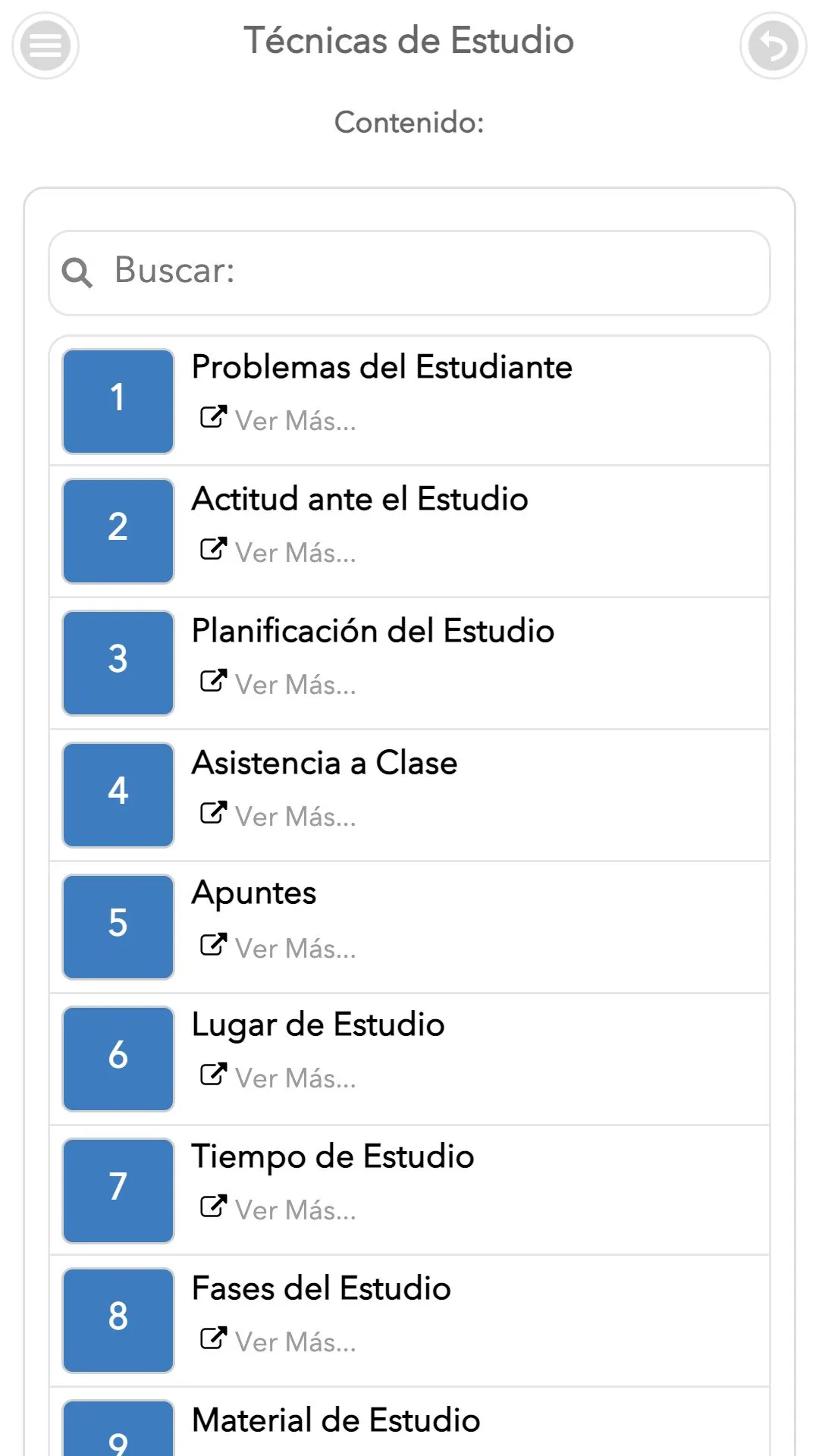 Técnicas de Estudio | Indus Appstore | Screenshot