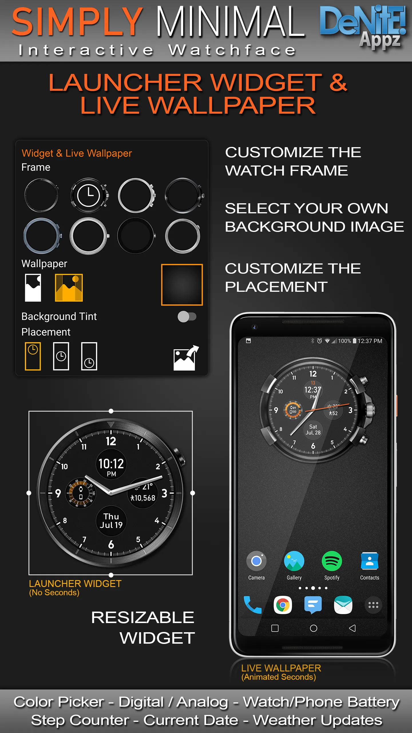 Simply Minimal HD Watch Face | Indus Appstore | Screenshot