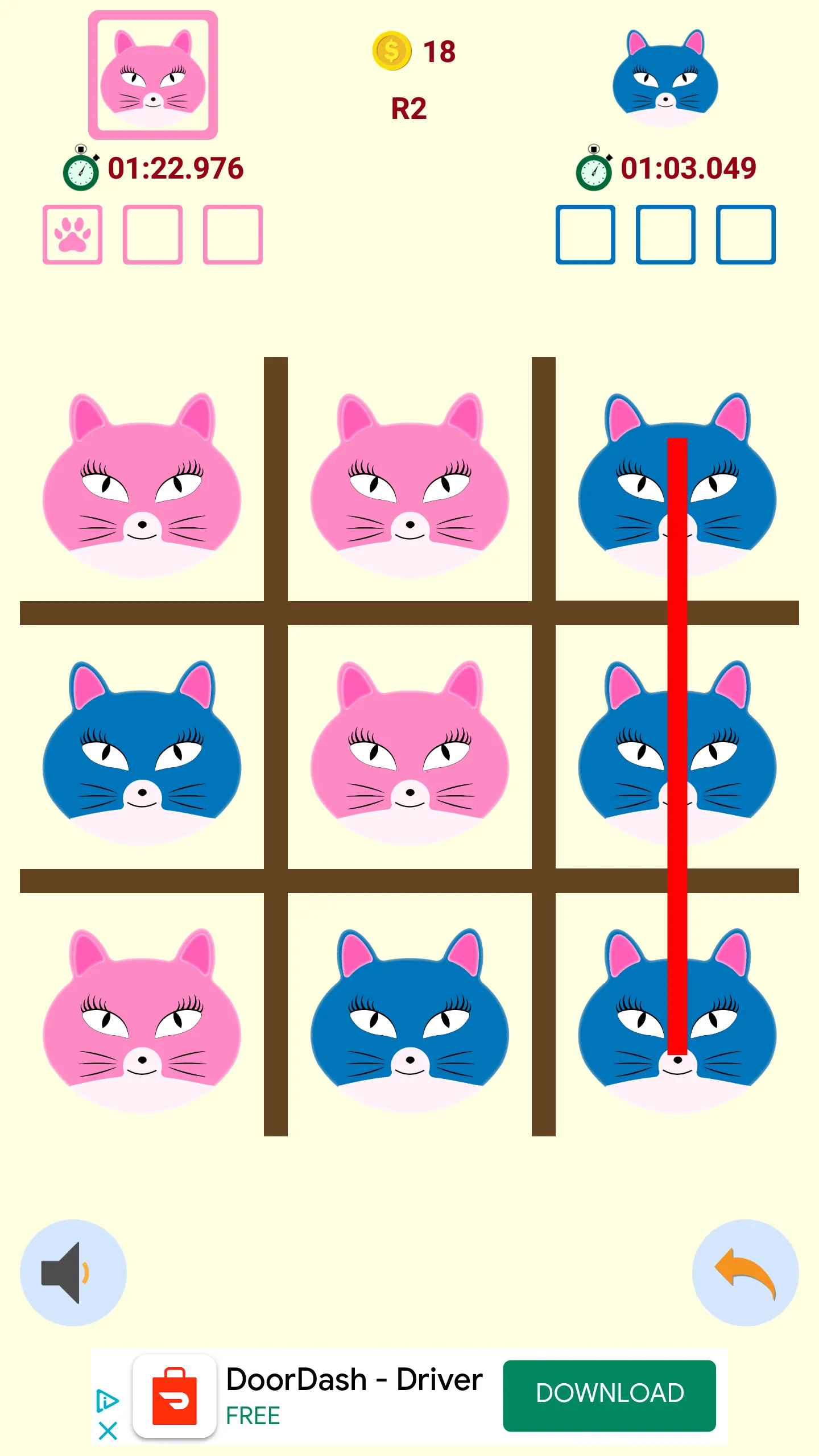 Kitty Tic-Tac-Toe | Indus Appstore | Screenshot