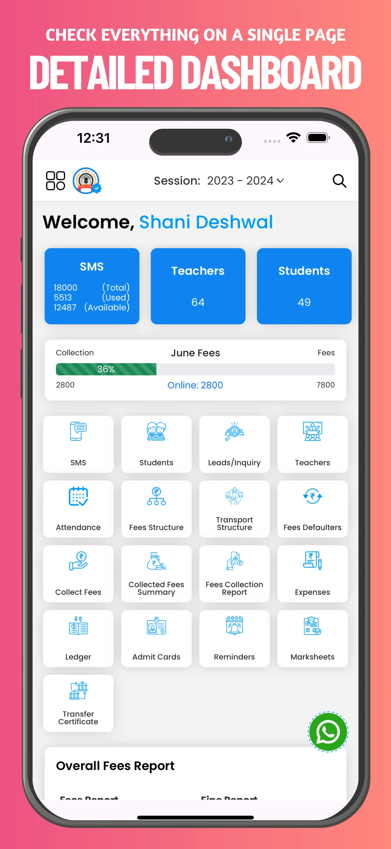 Vedmarg School ERP - Admin | Indus Appstore | Screenshot