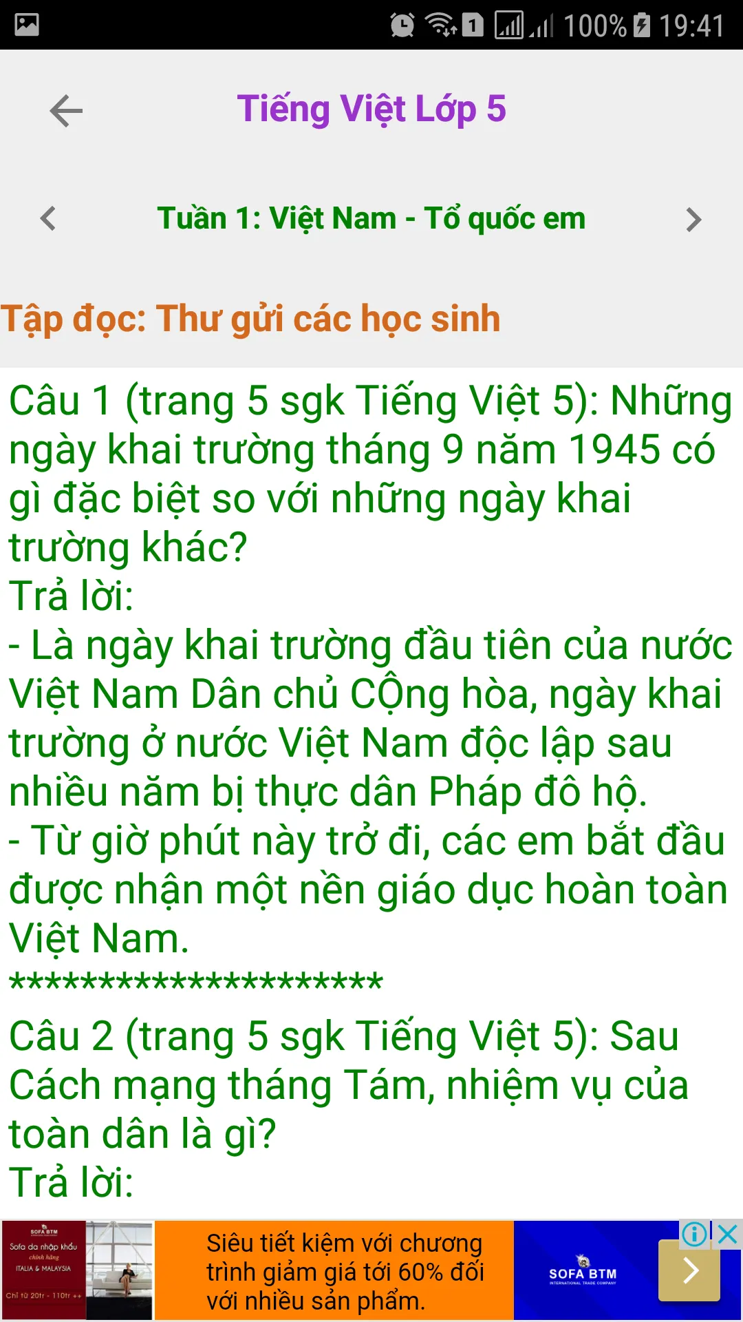 Tieng Viet Lop 5 | Indus Appstore | Screenshot