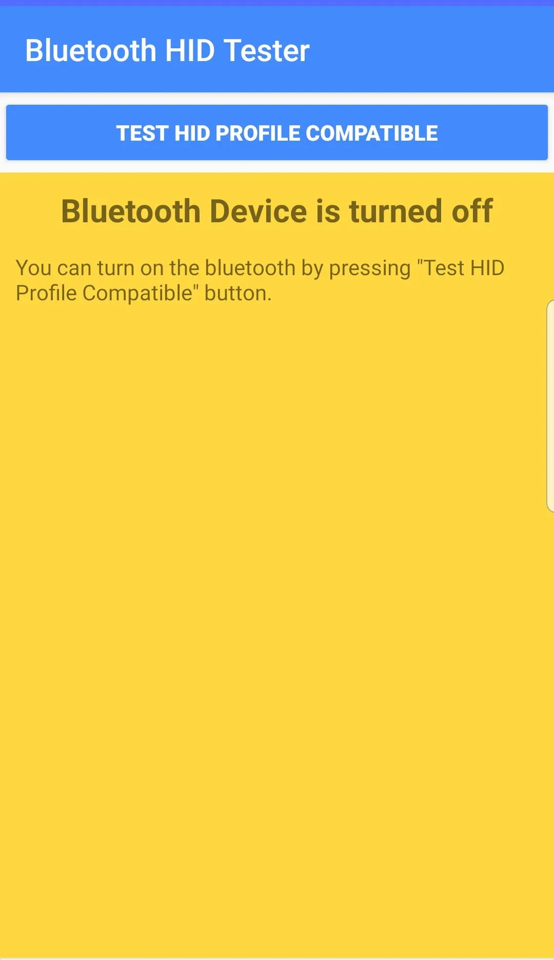 Bluetooth HID Profile Tester | Indus Appstore | Screenshot