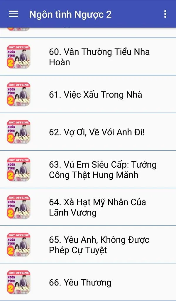 Doc truyen ngon tinh nguoc 2 | Indus Appstore | Screenshot