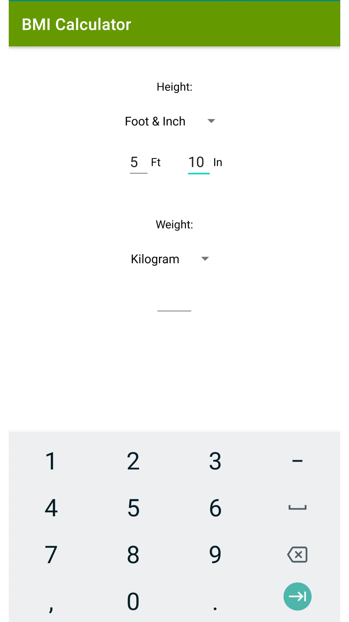 BMI Calculator | Indus Appstore | Screenshot