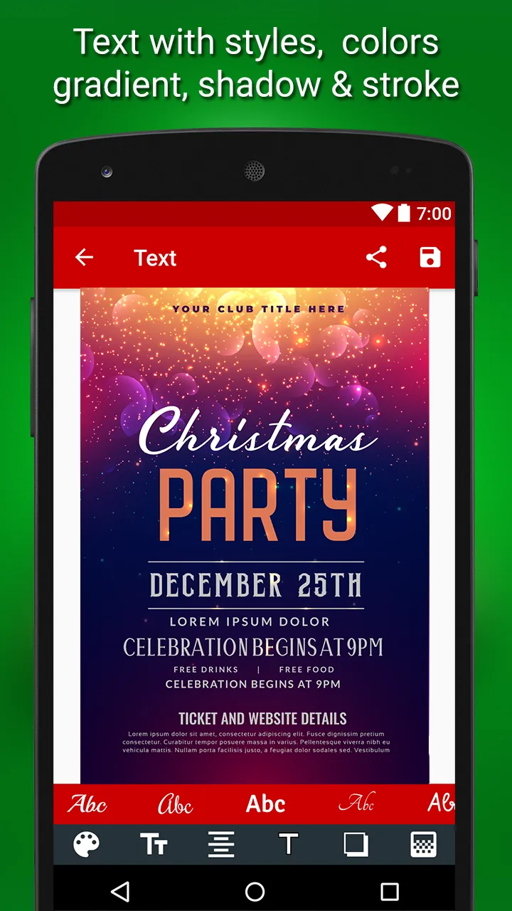 Christmas Party Invitations | Indus Appstore | Screenshot