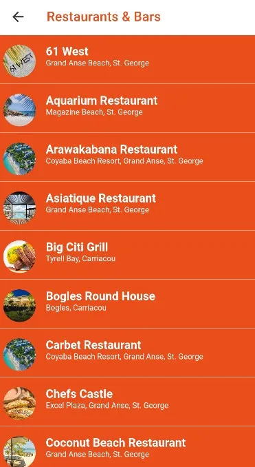 Grenada Lime & Dine | Indus Appstore | Screenshot