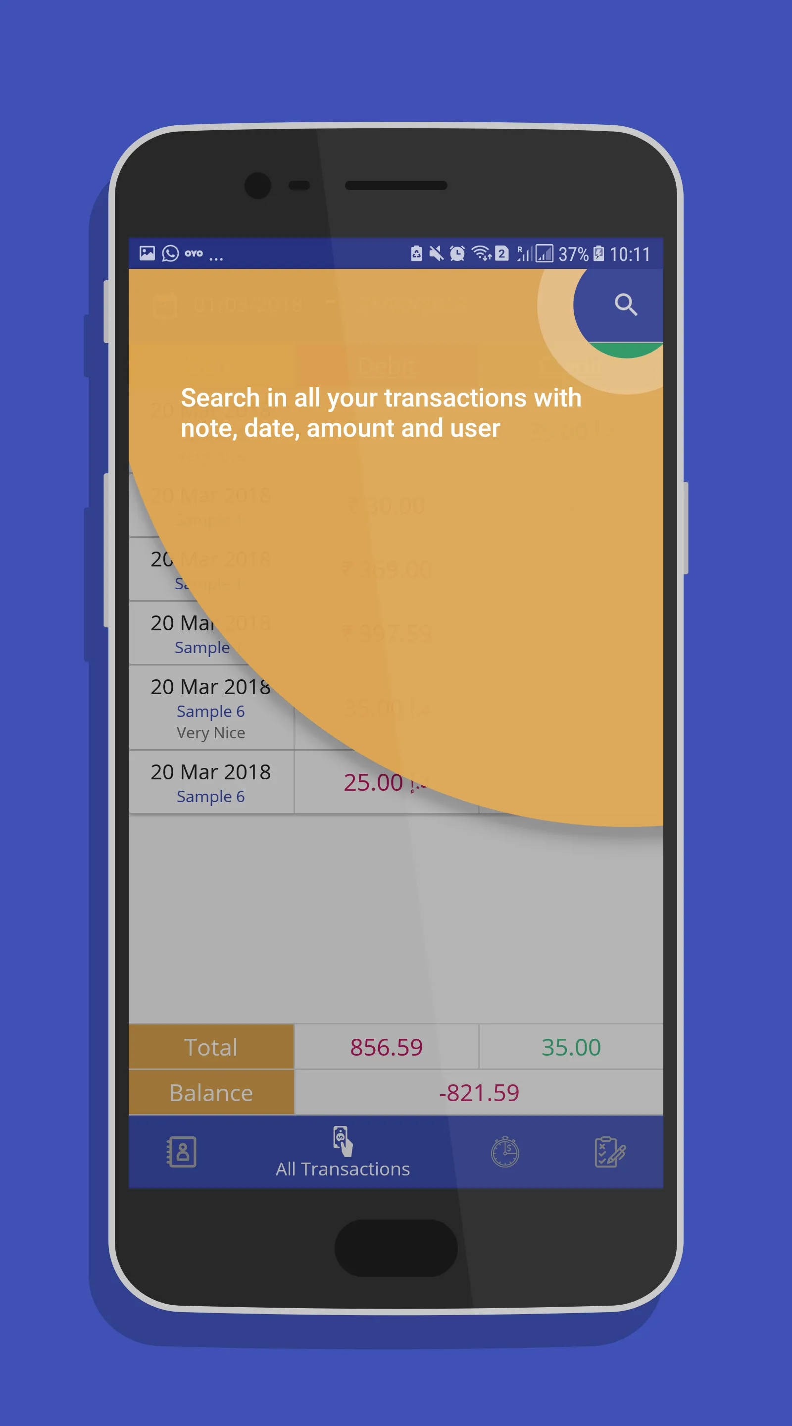 Debit Credit | Indus Appstore | Screenshot