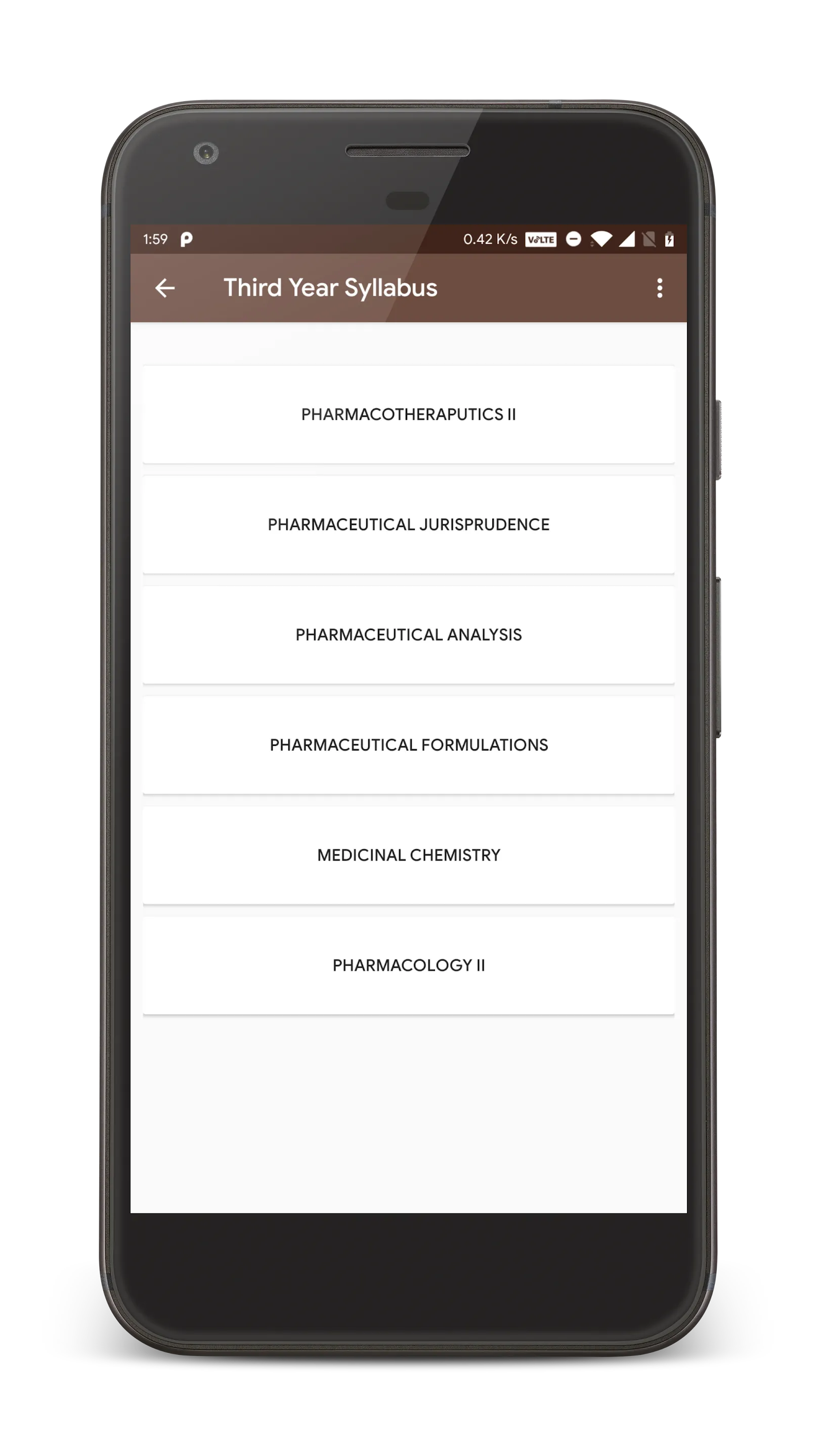 PharmD India Syllabus | Indus Appstore | Screenshot