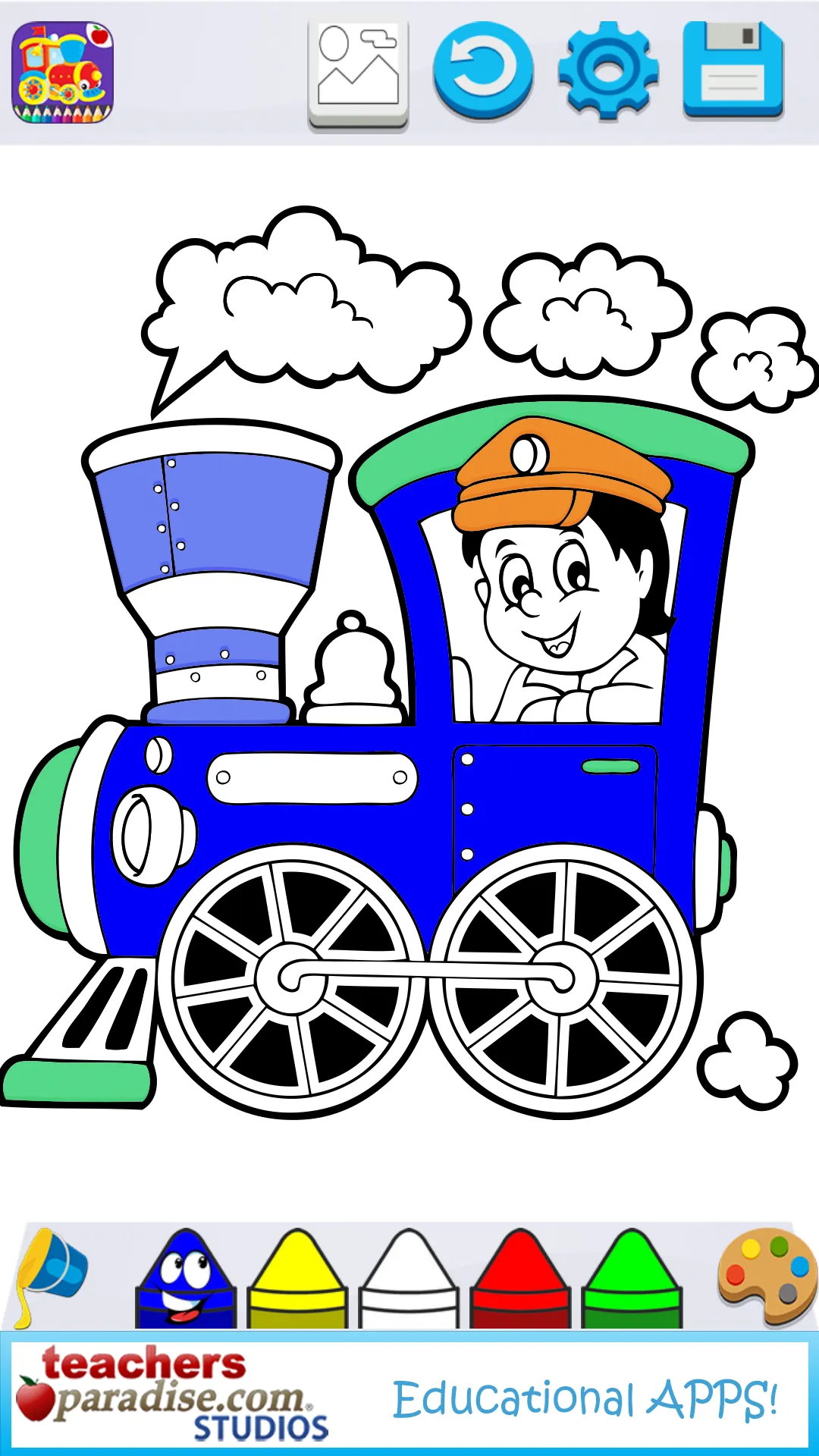 Trains & Locomotives Coloring  | Indus Appstore | Screenshot