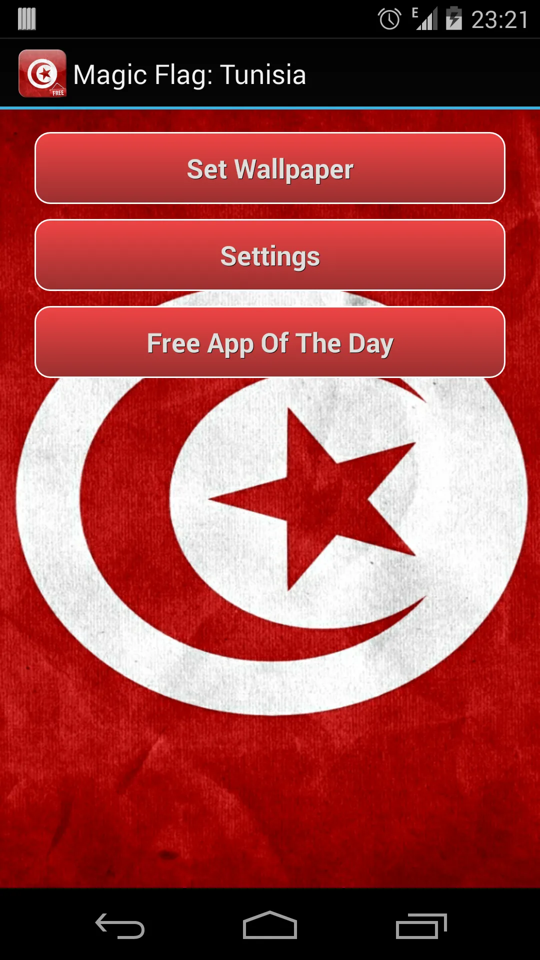 Flag of Tunisia Live Wallpaper | Indus Appstore | Screenshot