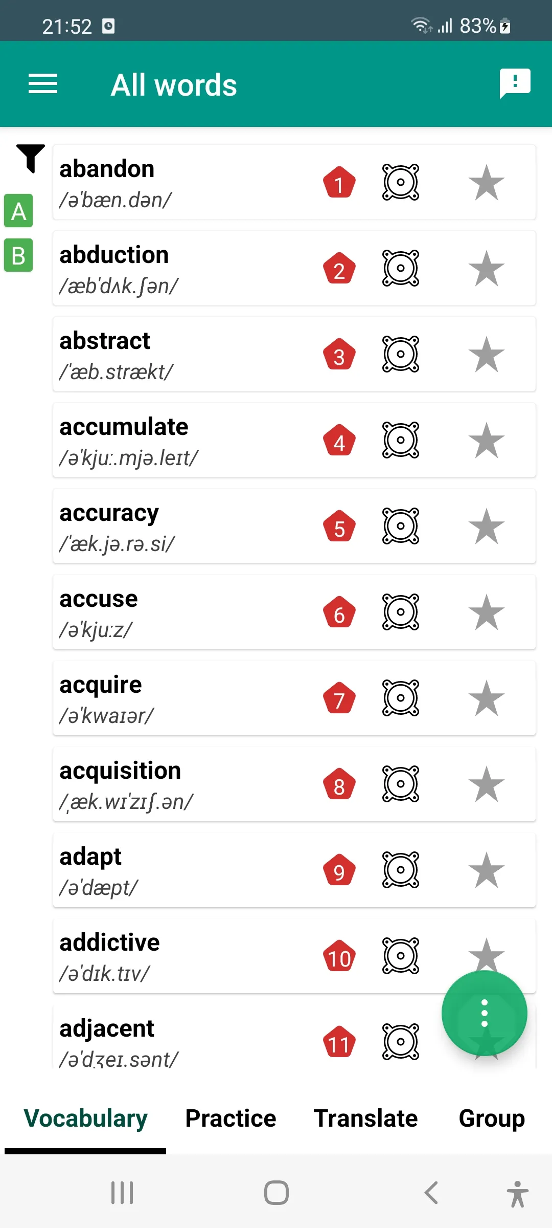 TOEFL Vocabulary | Indus Appstore | Screenshot