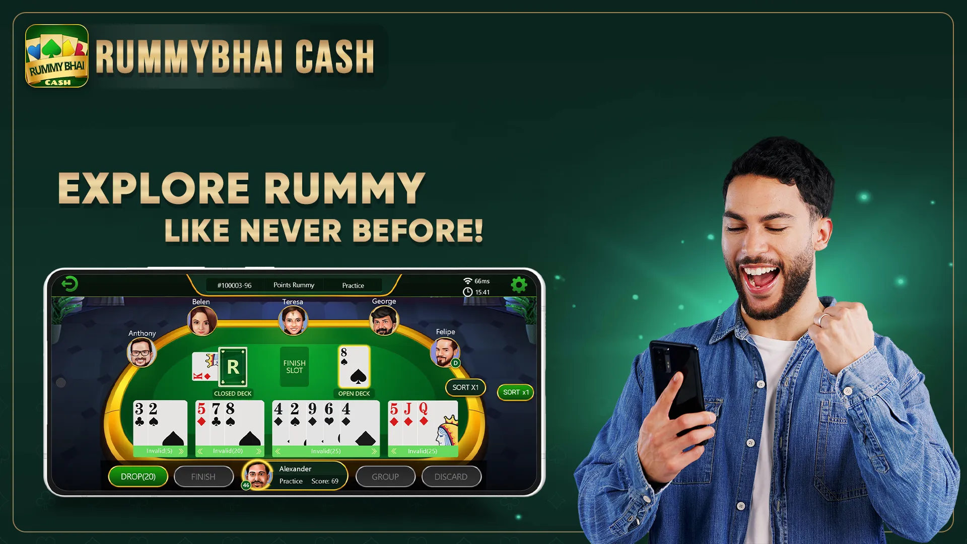 Rummy Bhai: Play Cash Rummy | Indus Appstore | Screenshot