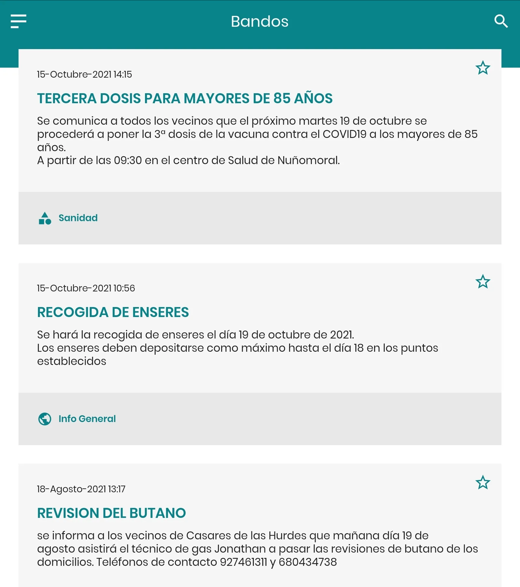 Casares de las Hurdes Informa | Indus Appstore | Screenshot