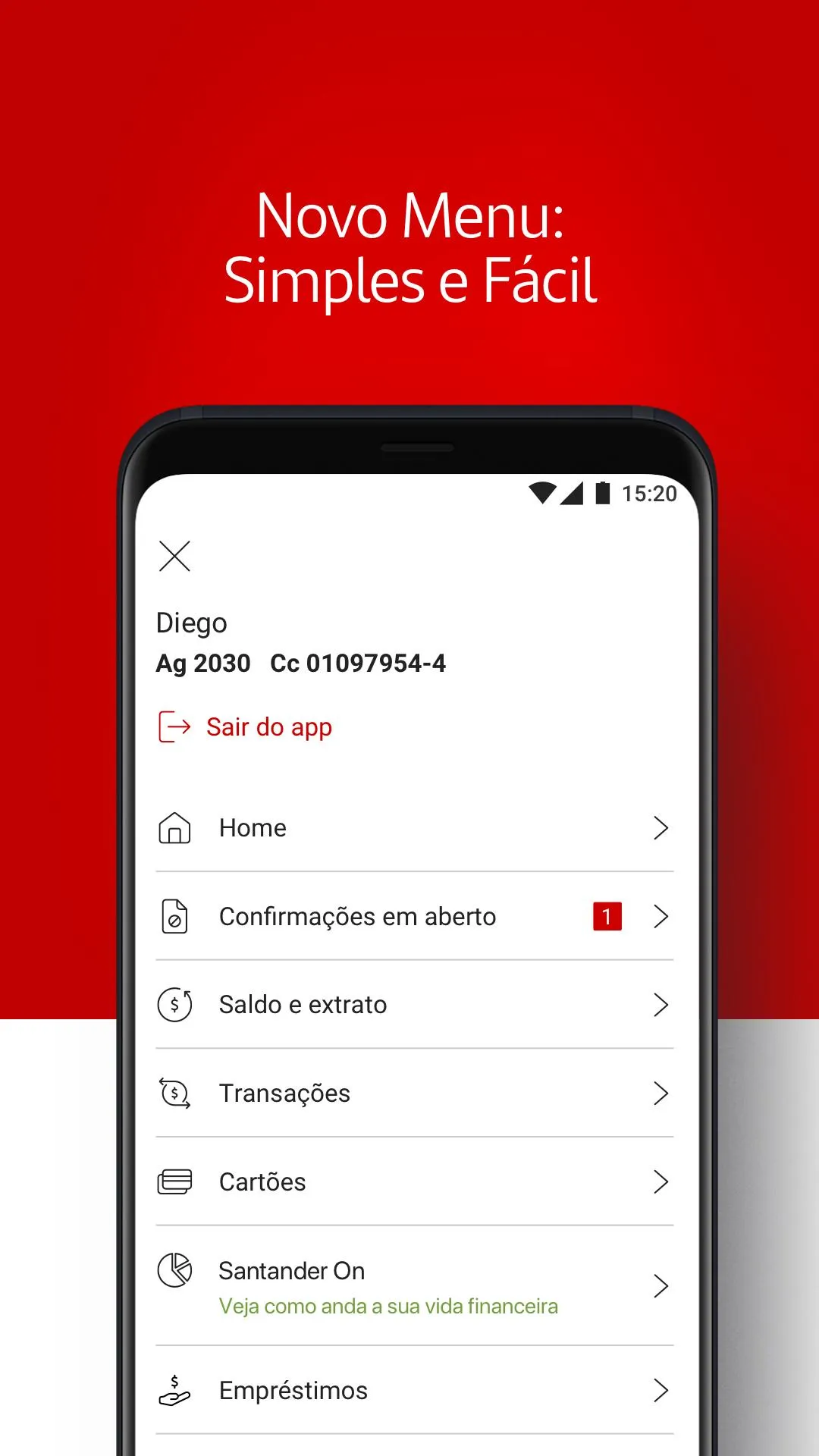 Santander Brasil | Indus Appstore | Screenshot