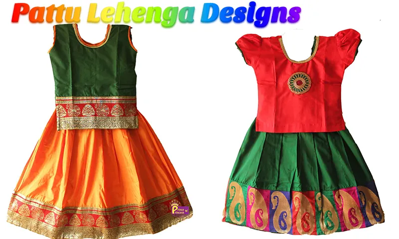 Kids Pattu Lehenga Designs | Indus Appstore | Screenshot