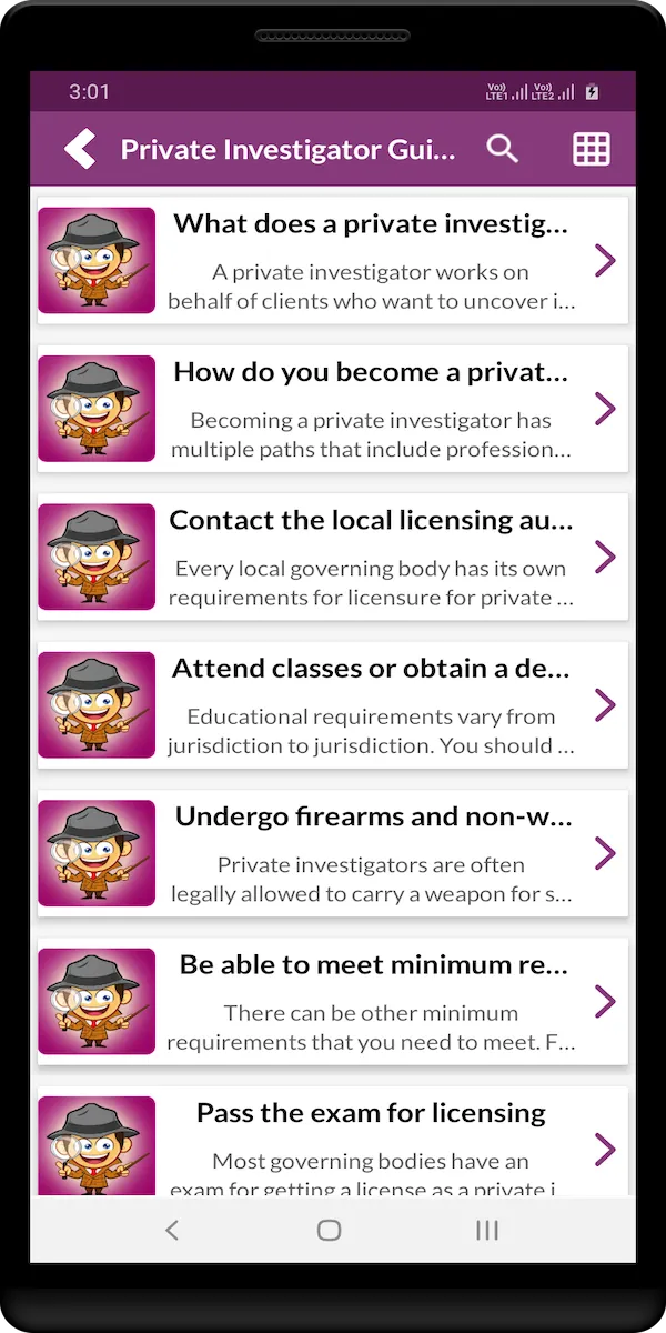 Private Investigator Guide | Indus Appstore | Screenshot